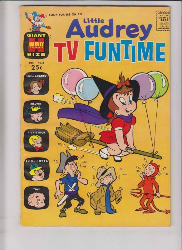 Little Audrey TV Funtime #2 VF- december 1962 - richie rich - little lotta