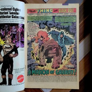 MARVEL Two-in-One ANNUAL #4 VG (1979) Co-starring BLACK BOLT Mission of Gravity