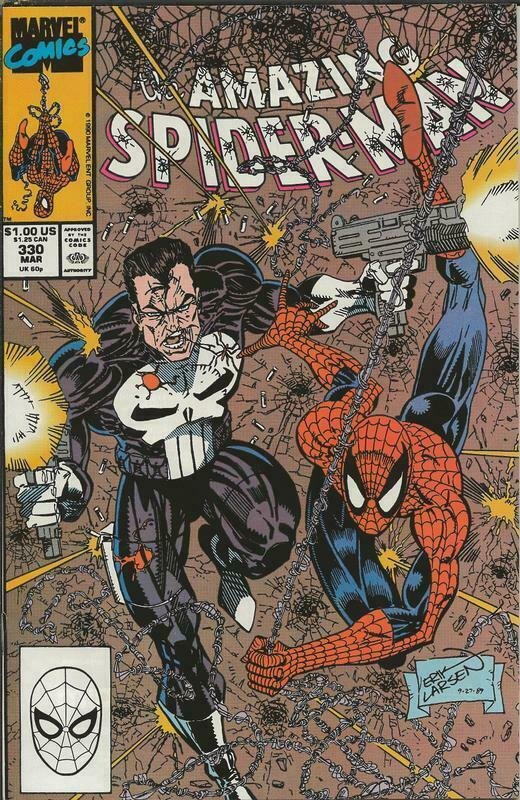 Amazing Spiderman #330 ORIGINAL Vintage 1990 Marvel Comics Punisher