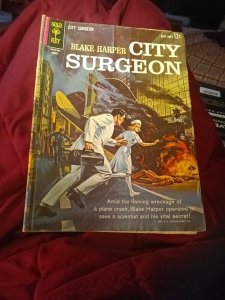 Gold Key Comics Blake Harper City Surgeon 1 August 1963 Silver Age Painted Cover