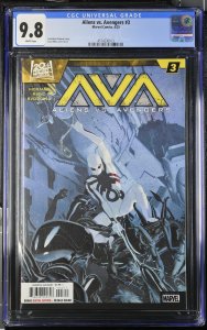 ALIENS VS AVENGERS #3 MARVEL 2025 ESAD RIBIC 2ND PRINT VARIANT CGC 9.8 NM