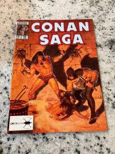 Conan Saga # 14 VF/NM Marvel Comic Book Magazine Red Sonja King Kull 4 J390