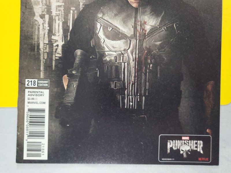 Punisher #218 Netflix TV Show Photo Variant 2017 Marvel Comics Jon Bernthal