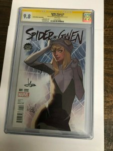 SPIDER GWEN #1 CGC 9.8 Molina variant signed by Latour & Rodriguez