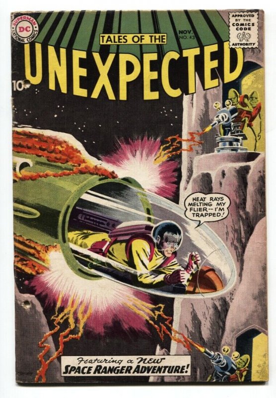 Tales Of The Unexpected #43 -1st SPACE RANGER COVER 1959-DC COMICS