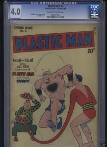 Plastic Man #3 (1946) CGC 4.0 VG