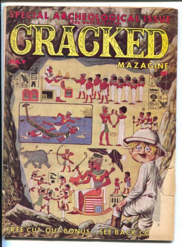 Cracked Magazine #30 1963-Severin  archeology cover-John Severin-Pete Wyma-Bi...