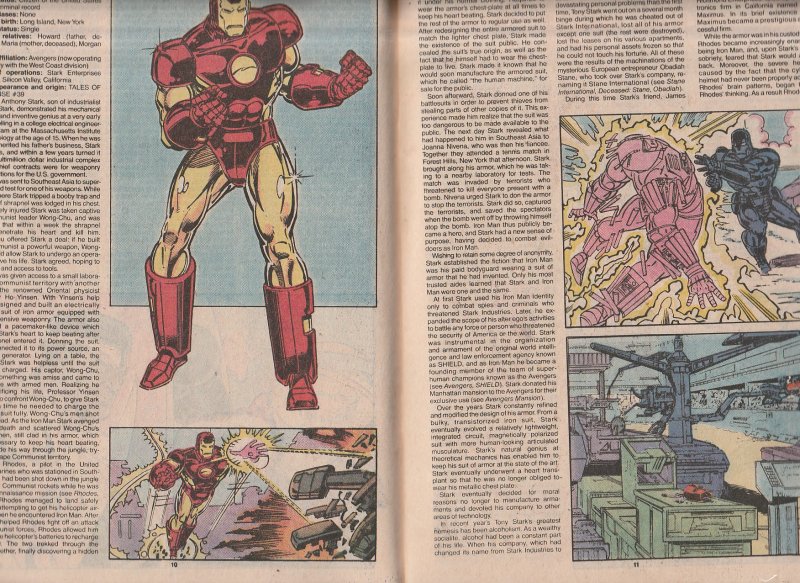 Official Hand book to The Marvel Universe Update ’89 # 4