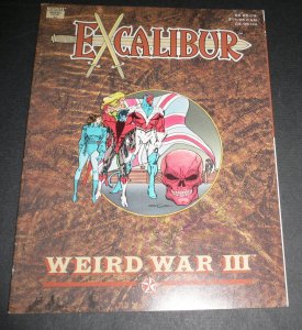 Excalibur Weird War 3 Higgins Marvel Graphic Novel 1st Printing Dec 1990 VF