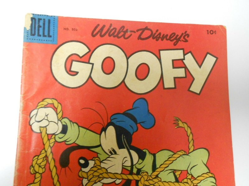 1957 DELL Walt Disney GOOFY (FOUR-COLOR) #802 VG+