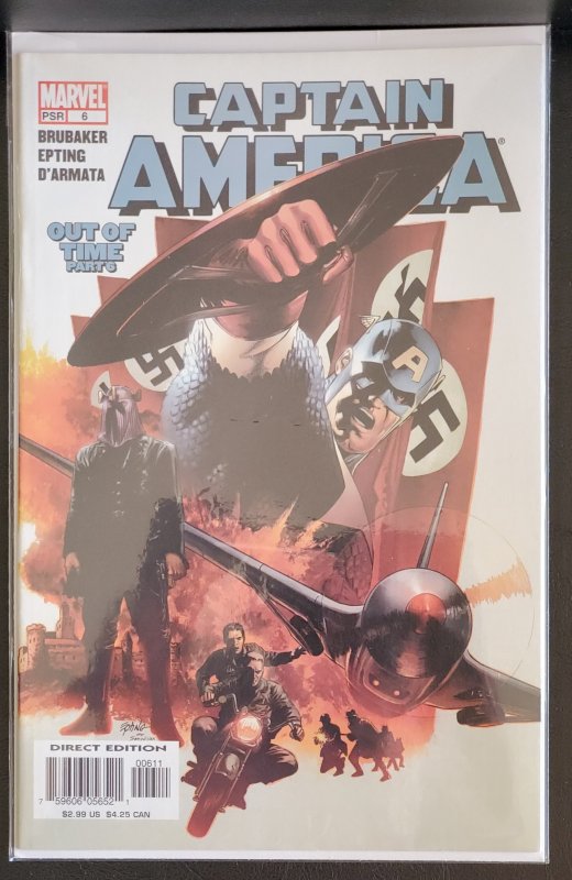 Captain America #6 First Winter Soldier - Nazi Cover  (2005)