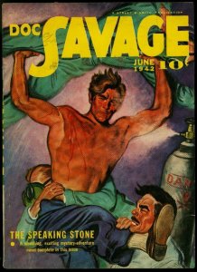 Doc Savage Pulp June 1942- Speaking Stone- Street & Smith VF