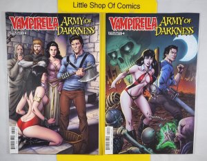 Vampirella Army of Darkness #1 2 3 4 Complete Set 1-4 2015 Dynamite Entertainmen