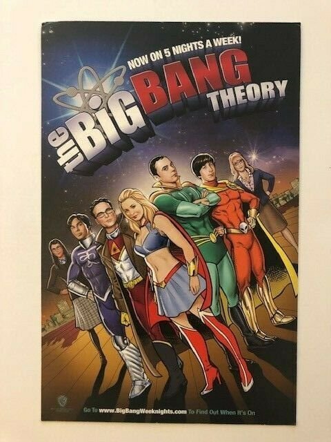 BIG BANG THEORY JUSTICE LEAGUE small poster 6.5x10.5  (A137)