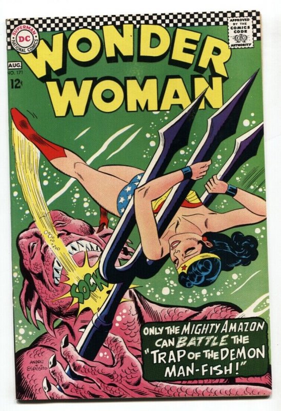 Wonder Woman #171 1967-DC-Demon Man-Fish-VF