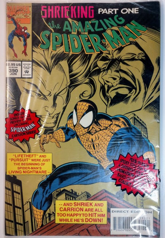 The Amazing Spider-Man #390 (9.4, 1994) 2 books inside Sealed Edition