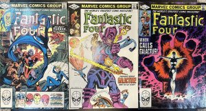 (1982) FANTASTIC FOUR #242 243 244 SET! 1ST TERRAX! 1ST FRANKIE NOVA! GALACTUS!