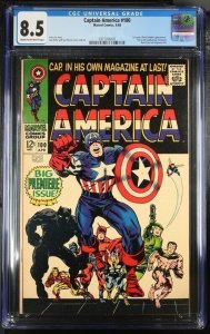 CAPTAIN AMERICA #100 CGC 8.5 1ST ISSUE BLACK PANTHER