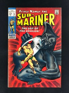 Sub-Mariner #15 (1969) VG+ Dragon Man Appearance!