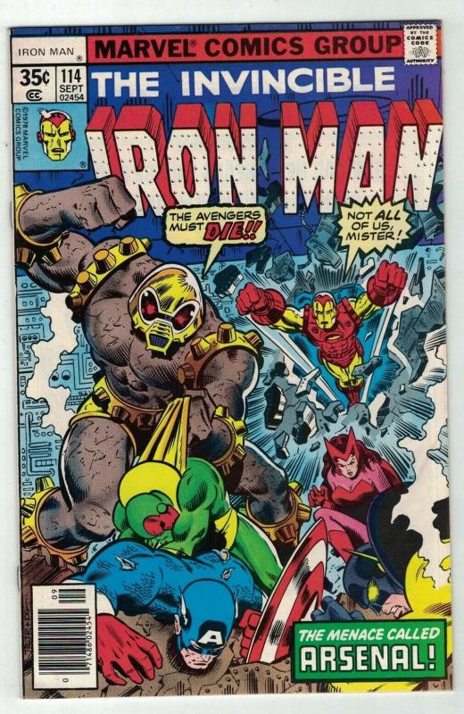 IRON MAN 114 VFNM ROMITA JR CVR  SEPT 1978 AVENGERS