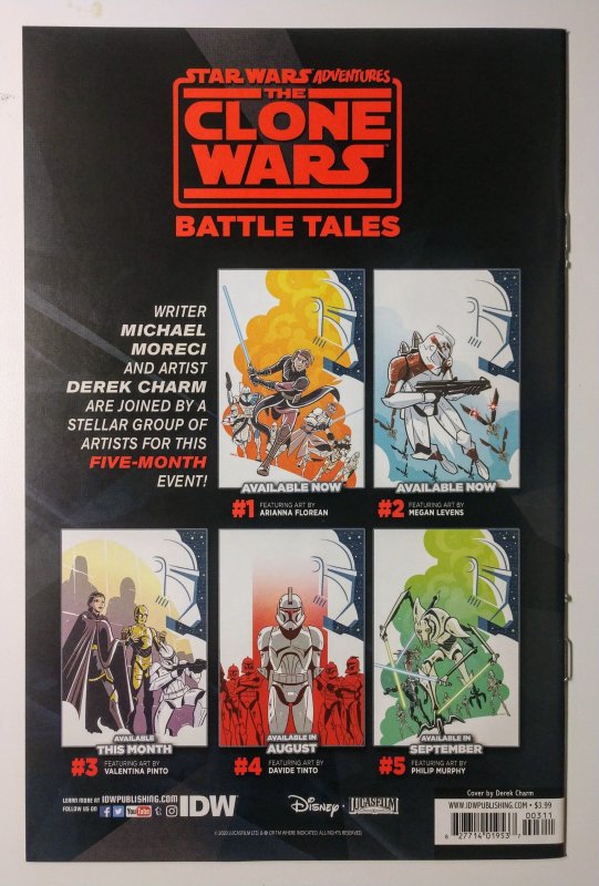 Star Wars Adventures: The Clone Wars-Battle Tales #3 (9.4 2020) plus Variant