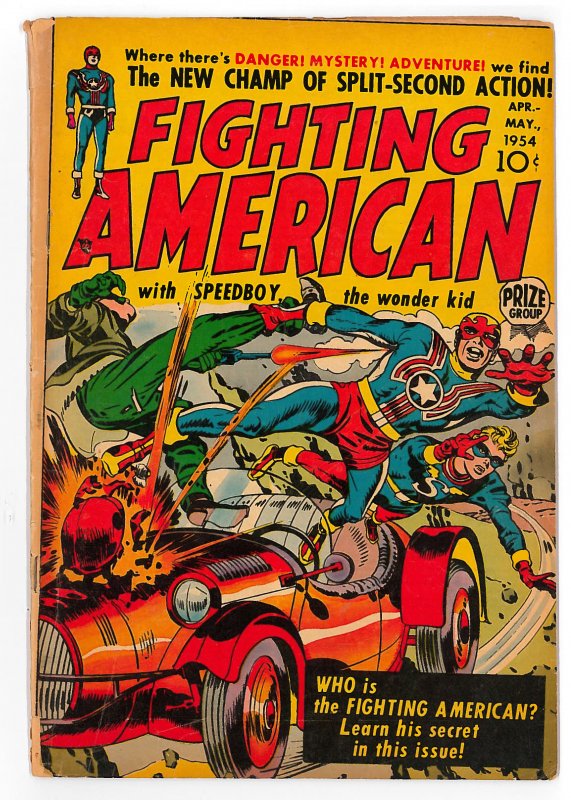 Fighting American (1954 Headline/Prize) #1 GD/VG, Hard to find