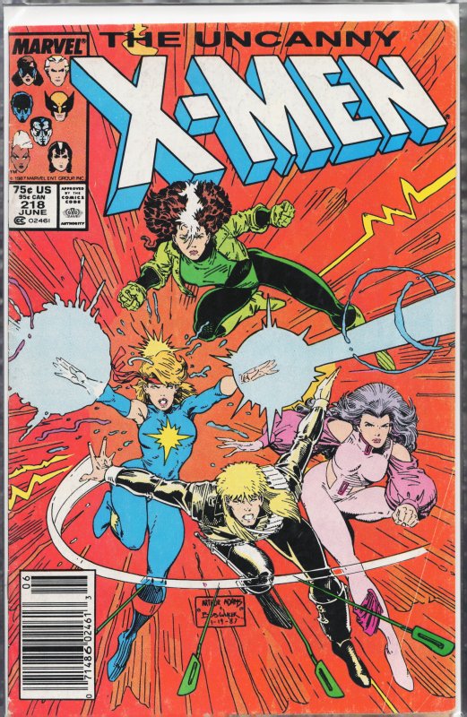 The Uncanny X-Men #218 (1987) X-Men