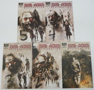 Deadworld: Restoration #1-5 VF/NM complete series - all sub variants - zombies 