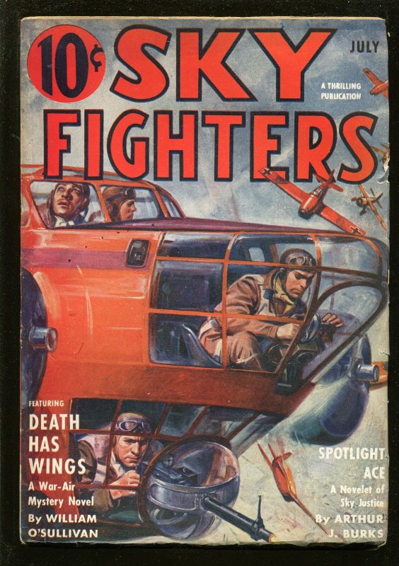 SKY FIGHTERS 7/1940-AIR WAR PULP-THRILLS-fn/vf