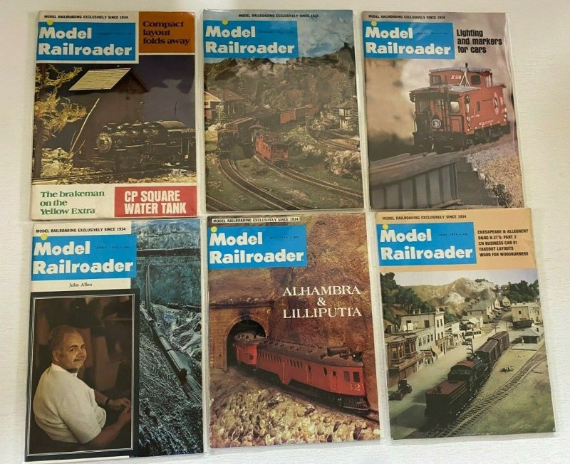Model Railroader Magazine lot 12 different books (1973) 