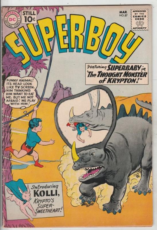 Superboy #87 (Mar-61) FN+ Mid-High-Grade Superboy