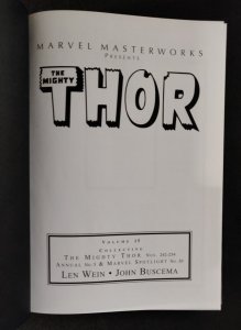 2016 Marvel Masterworks: The Mighty Thor Volume 15 - 1st printing HC OOP (9/9.2)