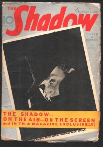 Shadow 6/15/1939-Death Turrets by Maxwell Grant-Hero pulp-Silver cover feat...