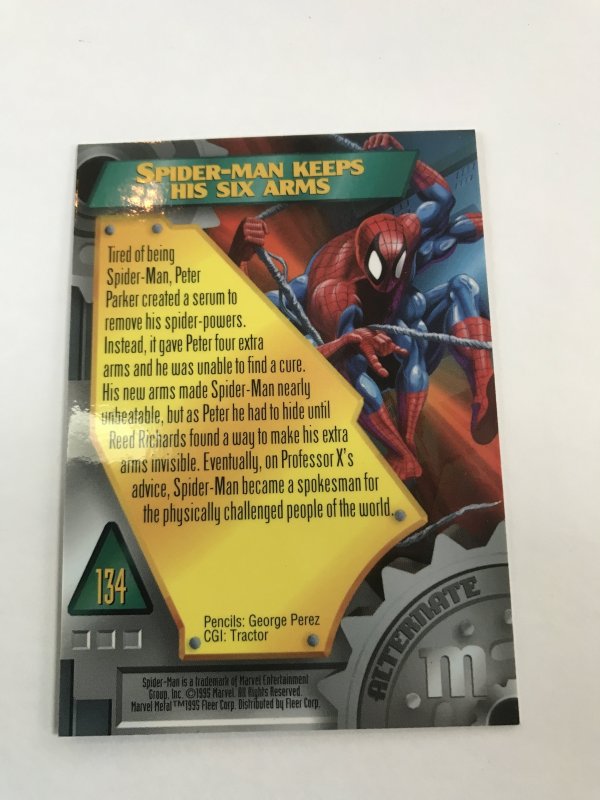 SIX ARMS SPIDER-MAN #134 card : Marvel Metal 1995 Fleer Chromium NM/M, base