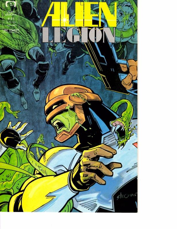 Lot Of 5 Alien Legion Epic Comic Books #6 10 11 12 17  BH54