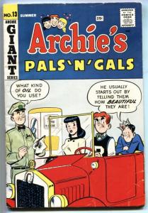 Archie's Pals 'n' Gals #13 1960-Betty & Veronics-Giant Issue-VG