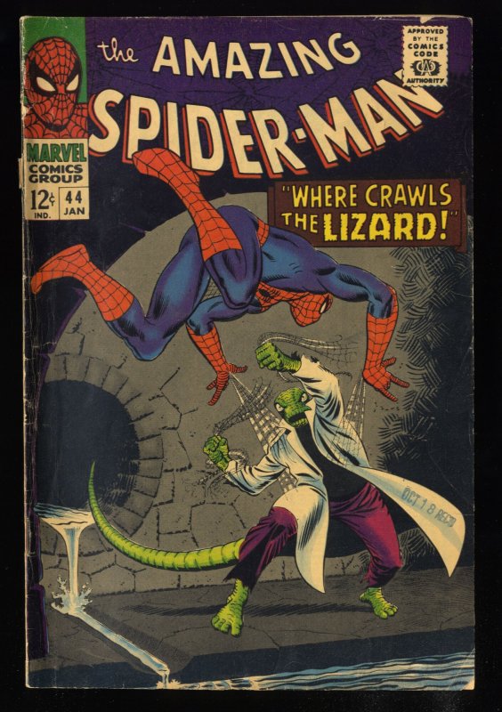 Amazing Spider-Man #44 VG 4.0 2nd Lizard!