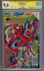 SPIDER-MAN #16 CGC 9.6 SS SIGNED TODD MCFARLANE NEWSSTAND WHITE PAGES