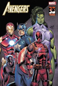 AVENGERS #54 COVER D LIEFELD DEADPOOL VARIANT MARVEL 2022 EB218