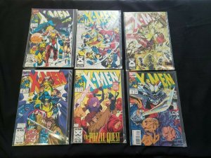 X-MEN 6PC (VF/NM) ISSUES #17-22, THE MASK BEHIND THE FACADE 1992-93