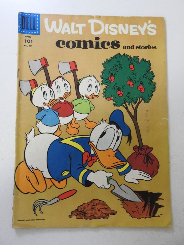 Walt Disney's Comics & Stories #187 (1956) VG- Condition see desc