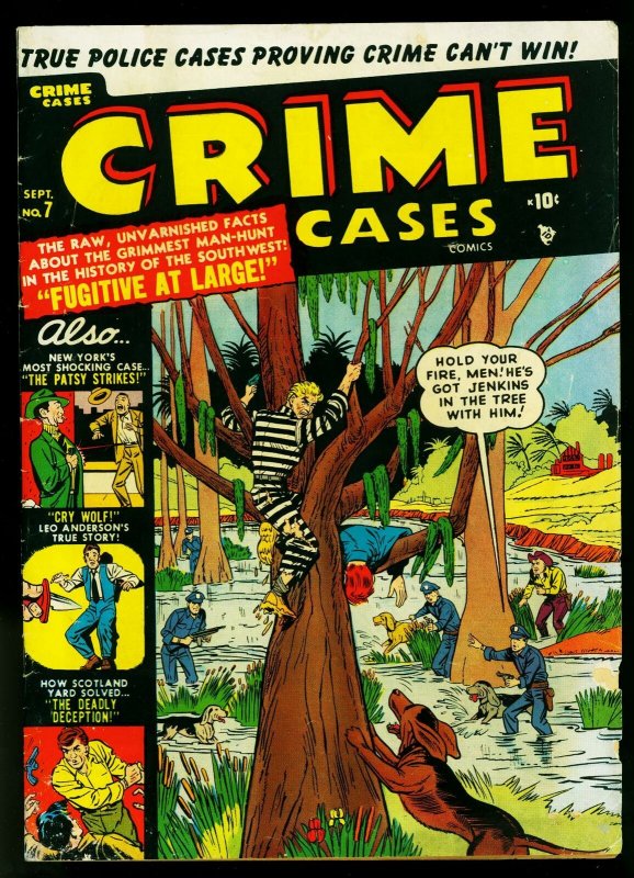 Crime Cases Comics #7 1951-Prison Escape cover- Marvel -G/VG