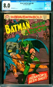 The Brave and The Bold #85 CGC Graded 8.0 Green Arrow. Green Arrow dons new c...