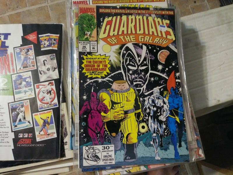 Guardians of the Galaxy # 26 1991 marvel  ORIGIN RE TOLD +