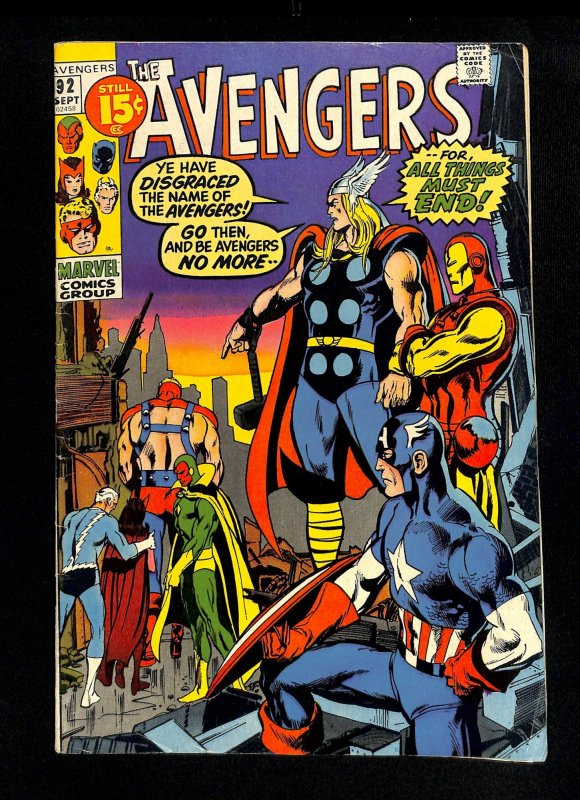 Avengers #92 Neal Adams Cover!