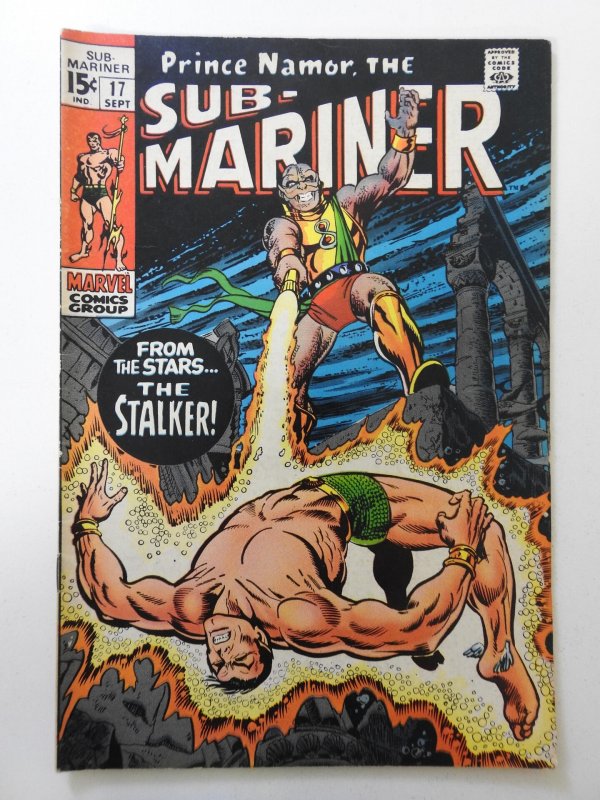 Sub-Mariner #17 (1969) VG Condition centerfold detached bottom staple