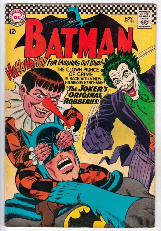 Batman #186 (Nov-66) FN/VF Mid-High-Grade Batman