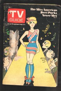 MAG: TV Guide 9/1/1973-Miss America cover by Barry Zaid-St Louis edition-FR/G
