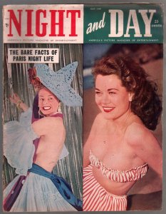 Night And Day #4 5/1949-spicy pix-Bettie Guthrie-Joe DiMaggio-swimsuit-VG+