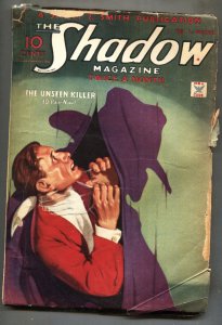 SHADOW PULP-Unseen Killer-Dec 1 1934-MAXWELL GRANT-G/VG